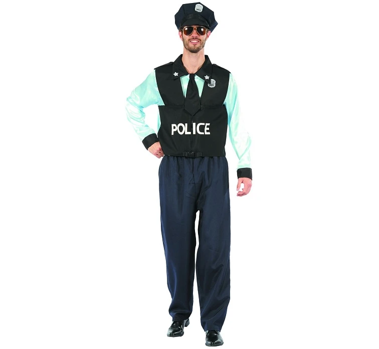 Costume for adults "Policeman", size 52 EOL