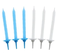Birthday Candles 24/12, blue collection, pattern no 4, 7,5 cm