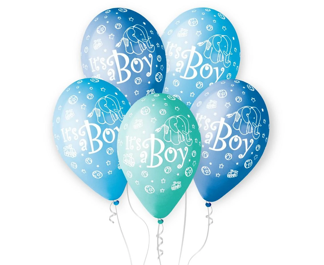Balloons Gemar 12", pastel premium balloon its a boy, 5pcs