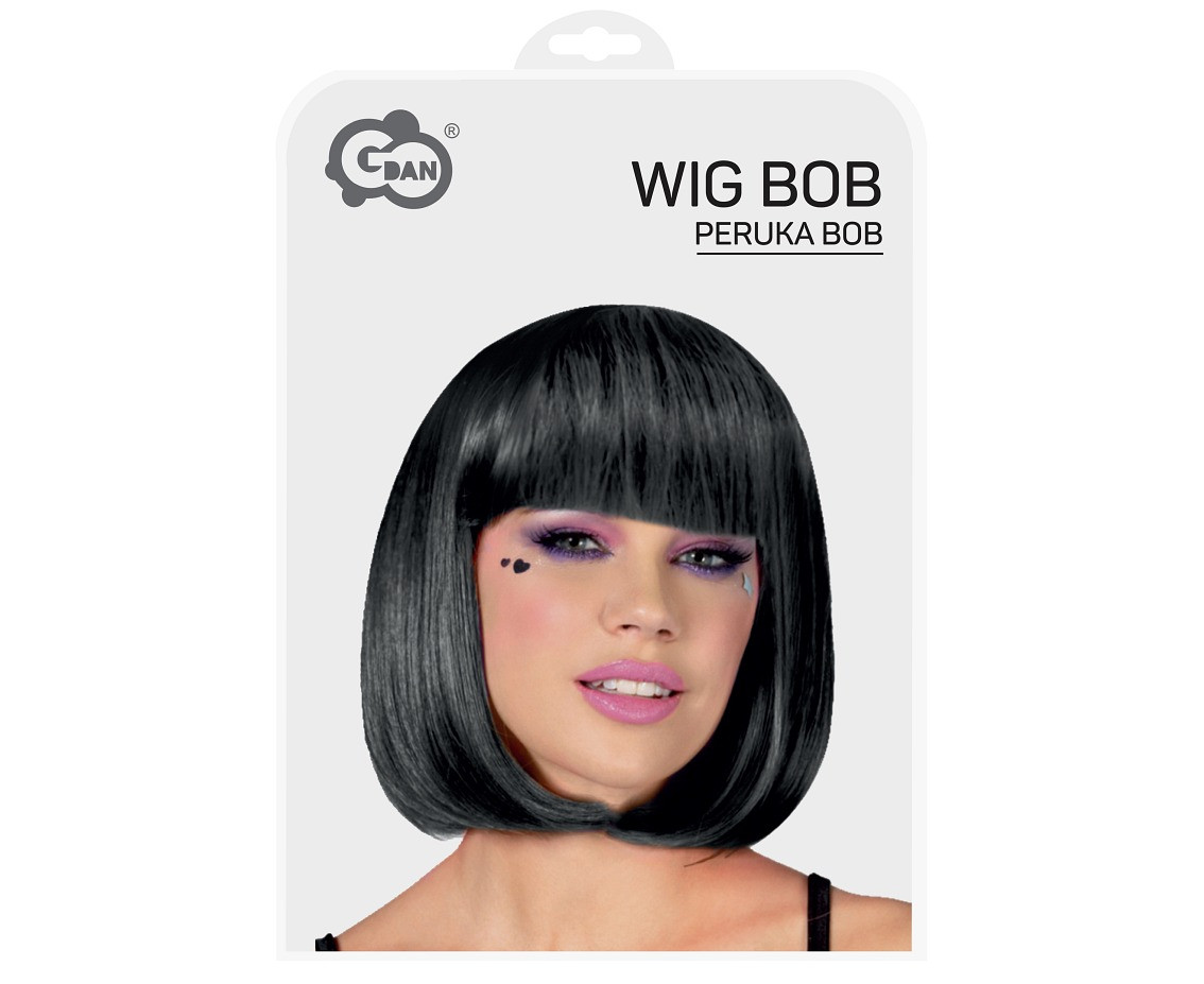 Bob Wig, black, one size