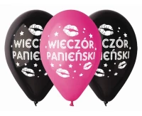 Balloons Gemar 12", pastel premium "hen night bachelorette party", 5pcs EOL