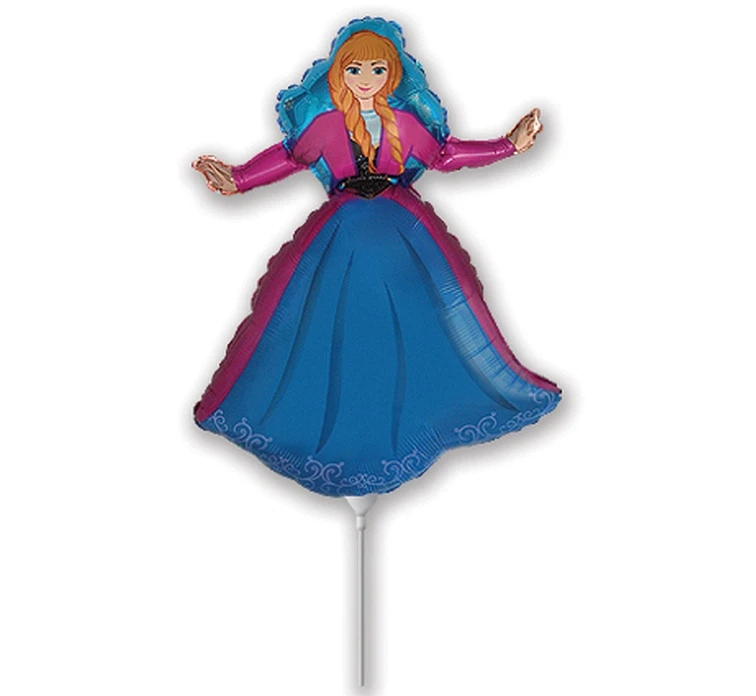 Foil balloon 14" FX - Snow Land - Princess, unpacked (flat)