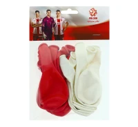 Balloon red and white, PZPN 20 pcs.