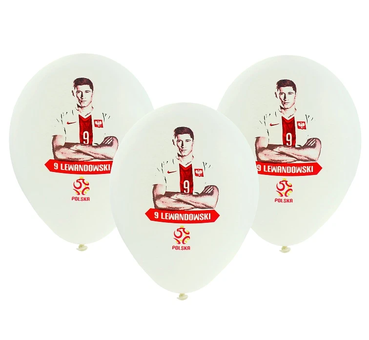 Balloon white PZPN / 5 pcs.
