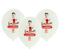 Balloon white PZPN / 5 pcs.