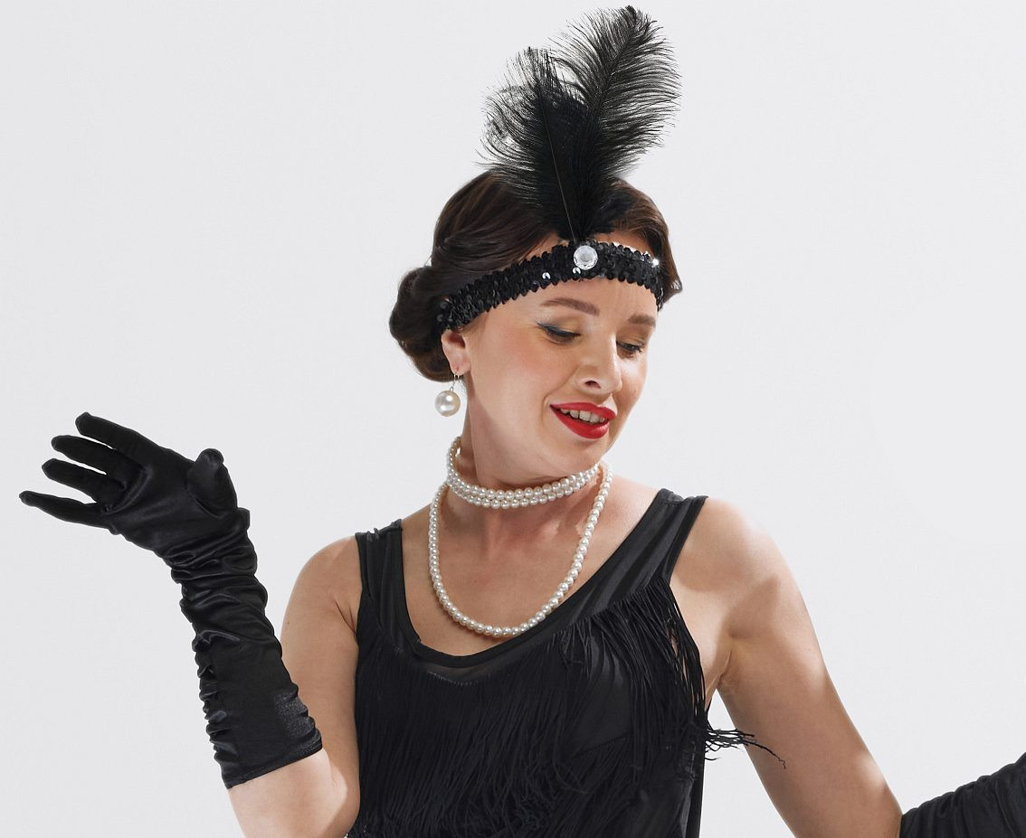 Retro headband - Cabaret, black