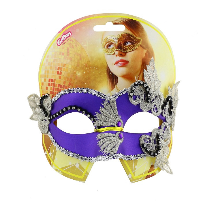 Patterned mask, purple