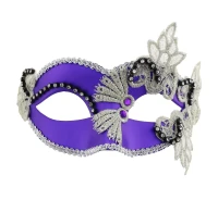 Patterned mask, purple