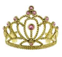 Diadem with pink pearls