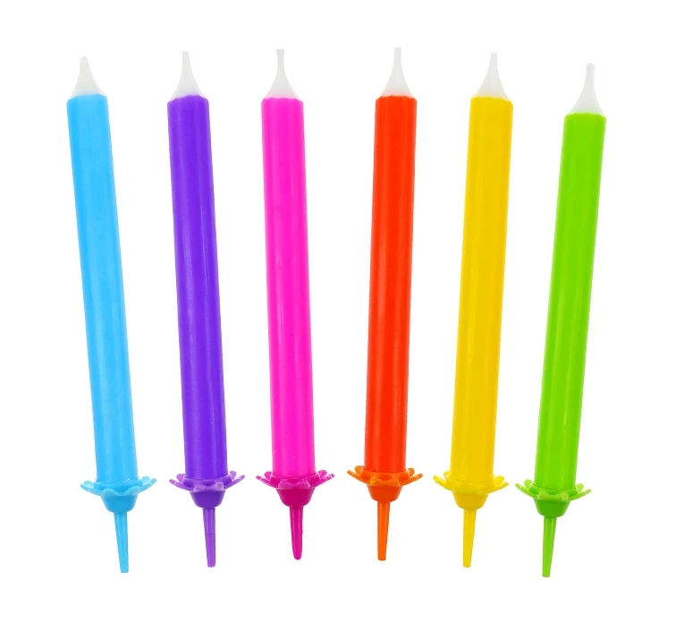 Birthday candles "Rainbow", 12/12, 8.0 cm