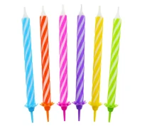 Birthday candles "spiral model", 24/12, 6,0 cm