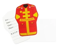 Invitations "Fire Brigade", 6 pcs + 6 envelopes EOL