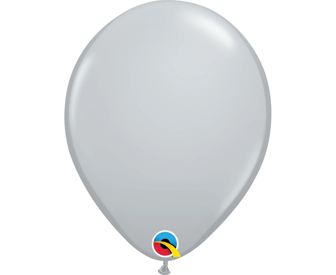 Balloons Anagram 11", QL pastel grey, 100pcs EOL