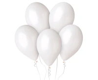 Balloons Gemar 12", metallic pearl-white, 100pcs