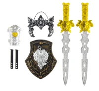 Gladiator Set (two swords, shield, pauldron of protection, mask)