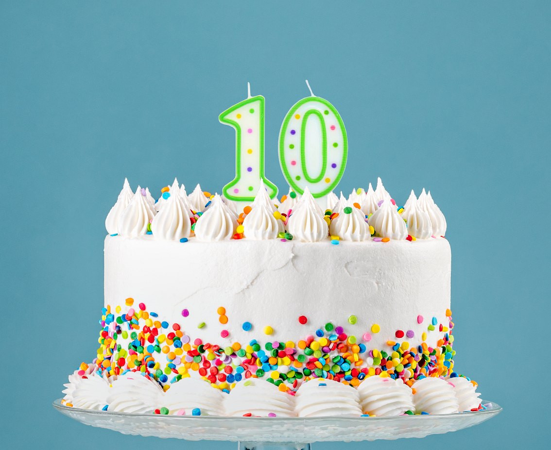 Birthday candle Polka Dots - digit 1, 8 cm