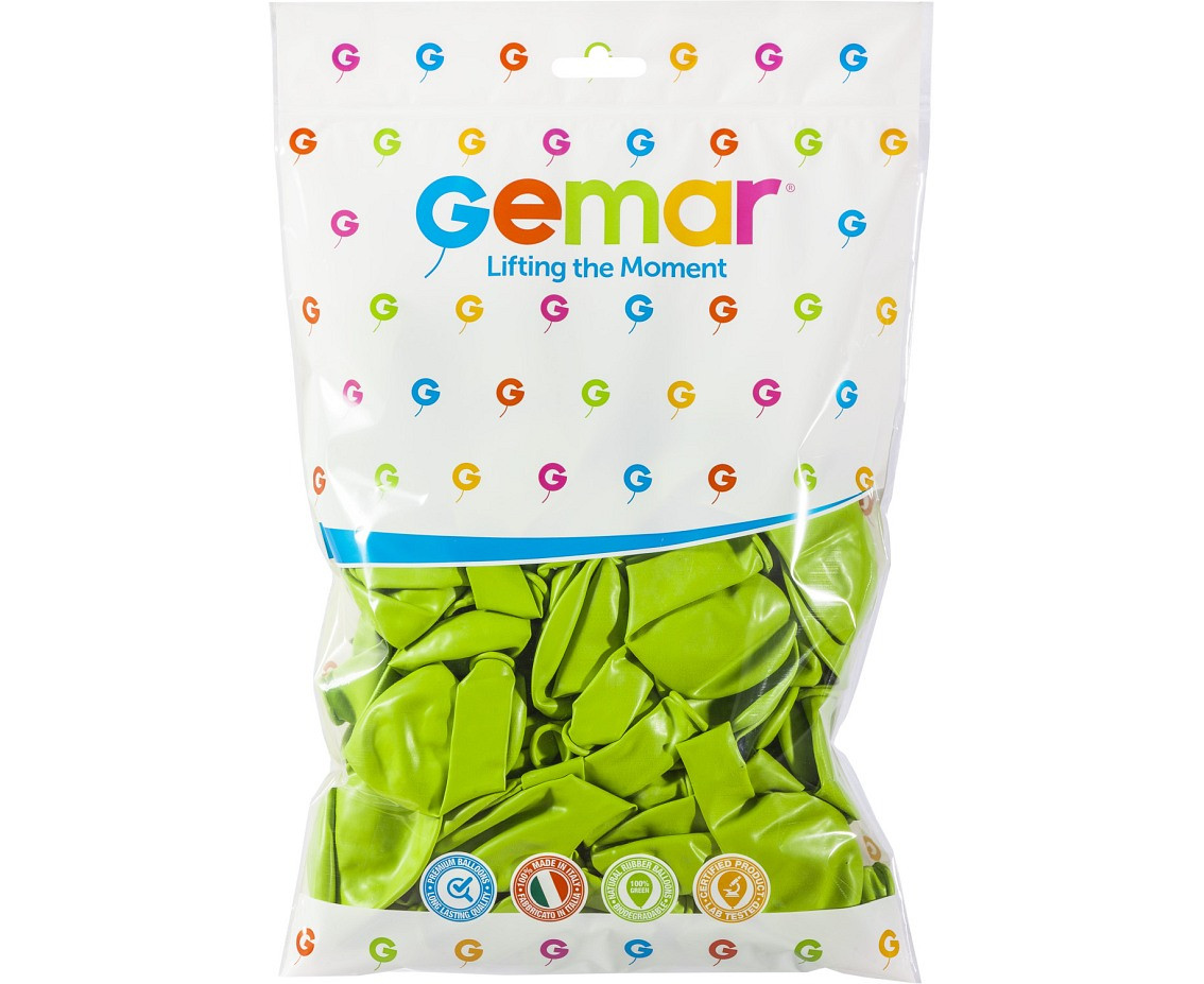 Balloons Gemar 9", pastel pistachio, 100pcs