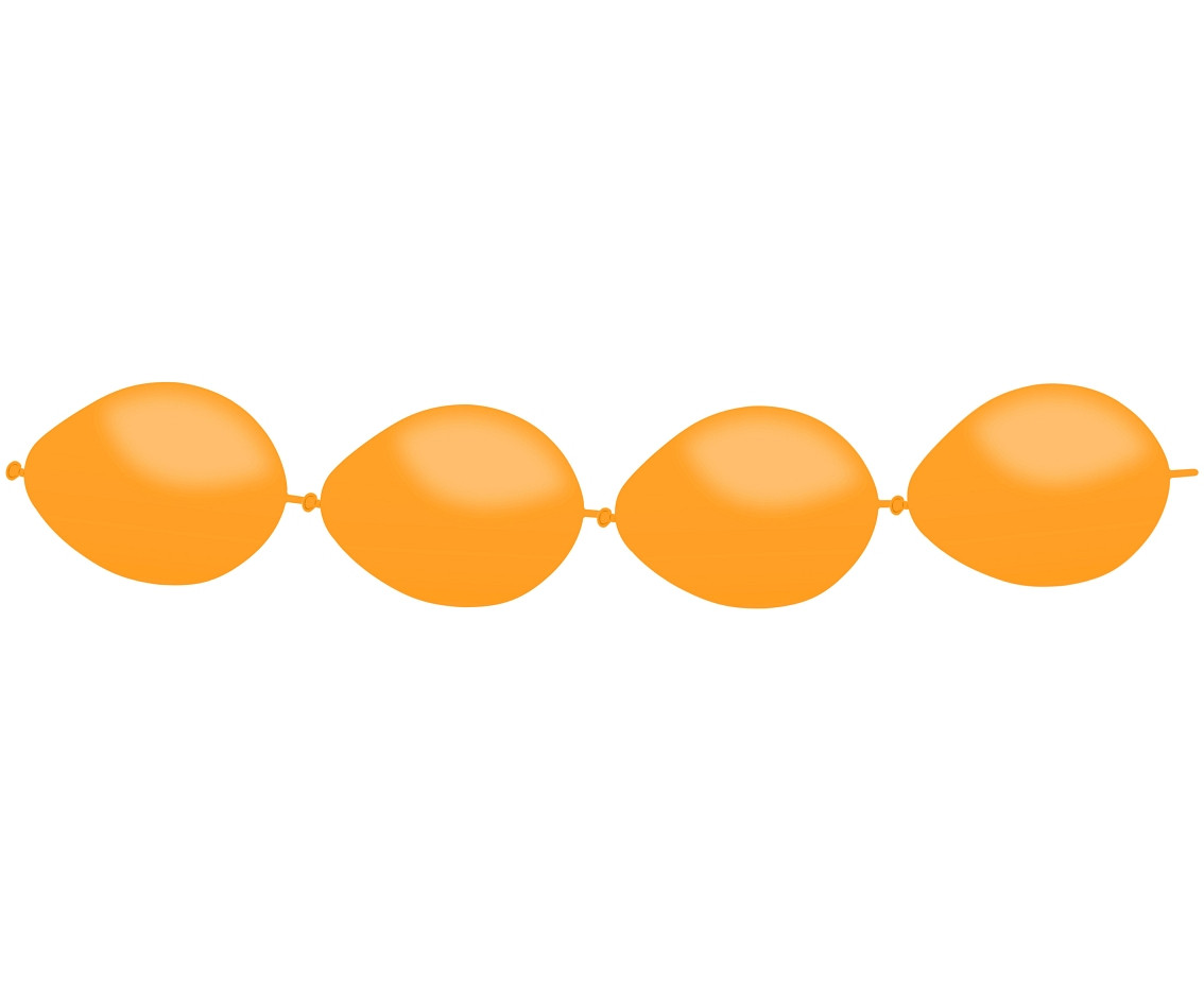 Balloons gemar 6", for garlands pastel orange, 100pcs EOL