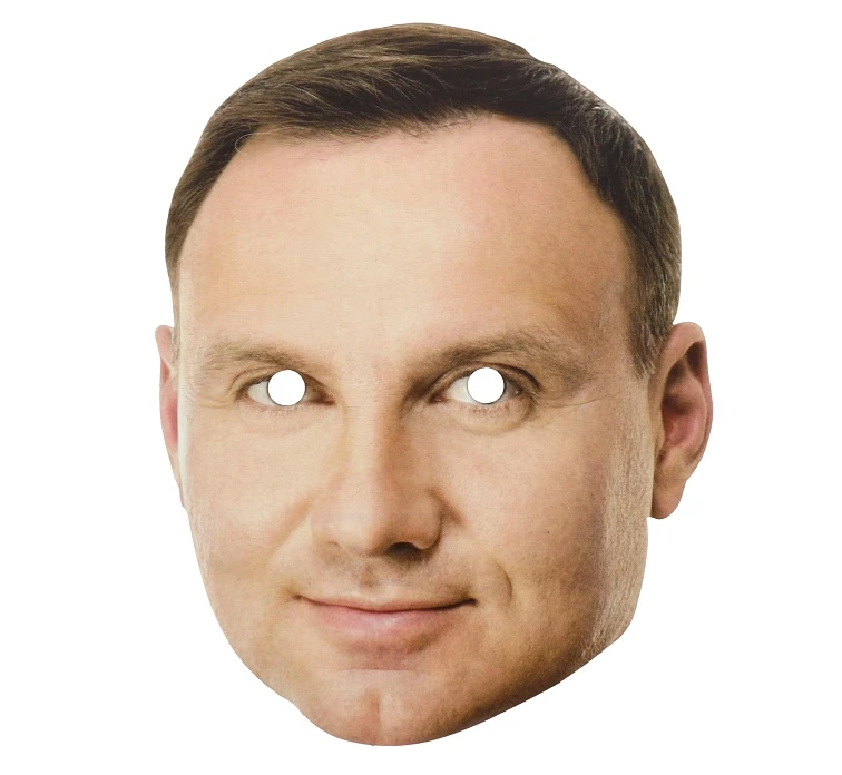 Paper mask "Andrzej Duda"