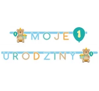 Garland "Moje 1 Urodziny", 1 pc, blue EOL