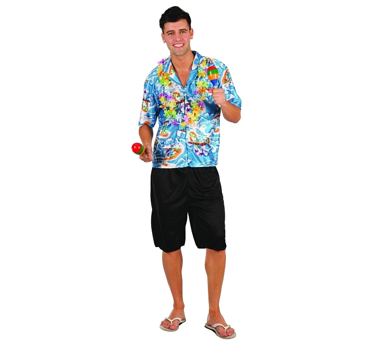 Role-play set for adults "Tourist in Hawaii" (shirt, pants), size 52 KK EOL