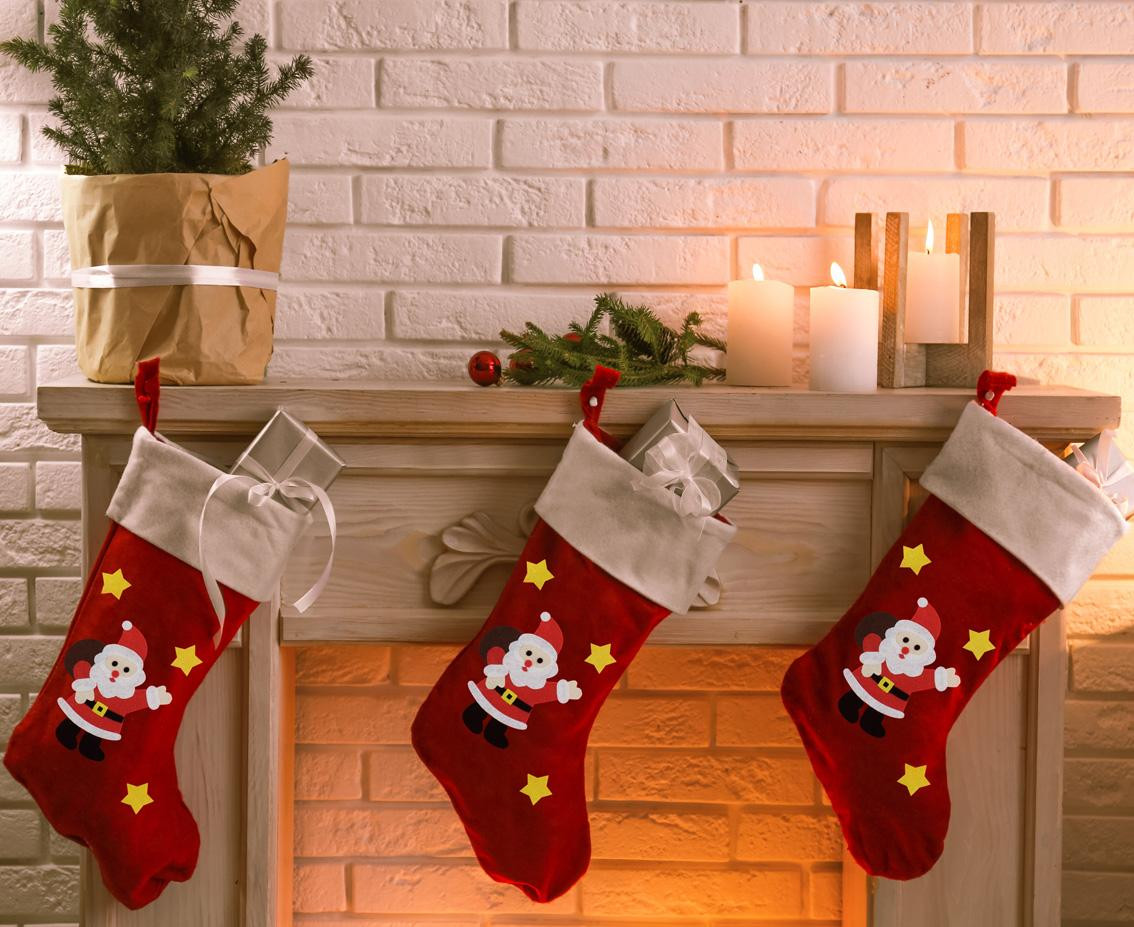 Santa Claus Sock , 40x28 cm