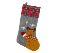 Christmas felt sock Reindeer, 46x25 cm