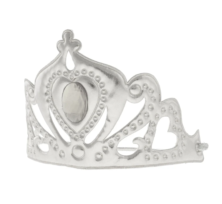 Tiara "Snow Queen" , silver, soft with elastic band EOL