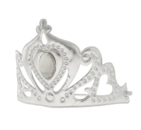 Tiara "Snow Queen" , silver, soft with elastic band EOL