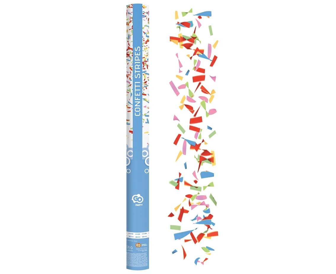 Confetti Cannon Mix, paper, assorted / 80 cm