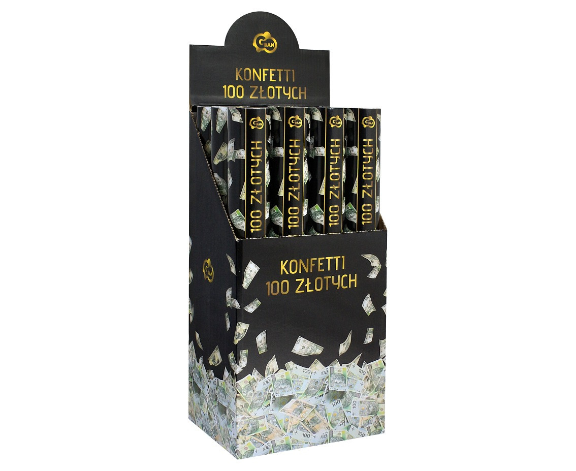 Pneumatic confetti - 100 PLN / 40 cm
