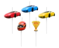 Picnic candles "Car racing", total length 7 cm