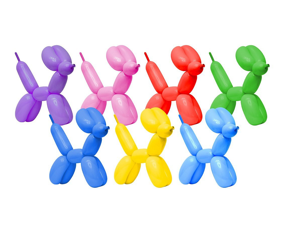 Balloons Gemar, modelling balloon animator mix, 100pcs