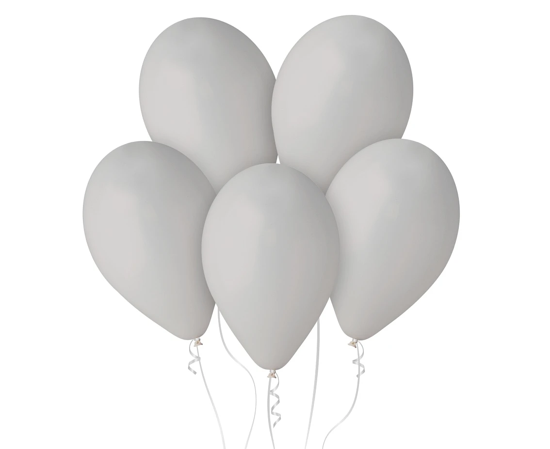 Balloons Gemar 12", pastel gray, 100pcs