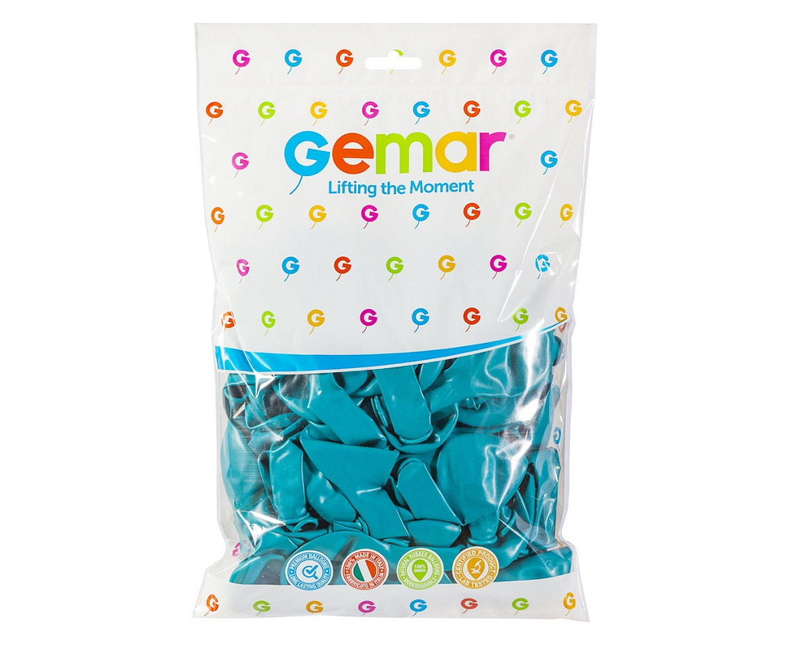 Balloons Gemar 10", pastel turquoise-blue, 100pcs