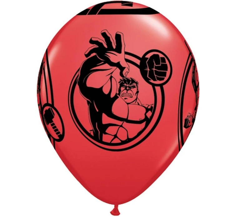 Balloons Anagram 12", QL "Avengers", pastel red, 6 pcs EOL