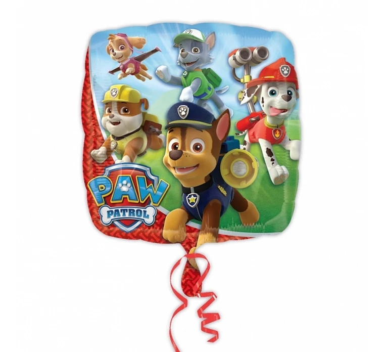 Foil balloon 18" SQR - "Paw Patrol" (packed) EOL