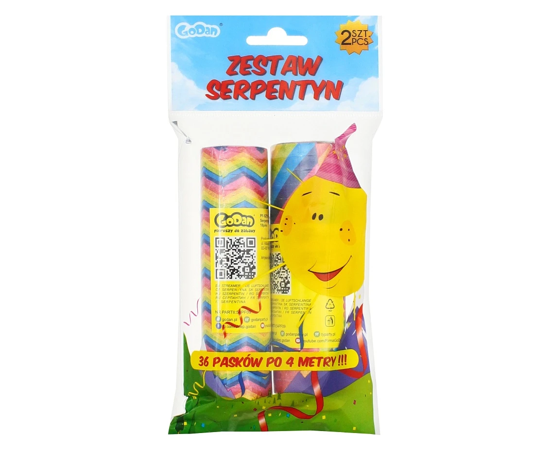 Set 2 serpentines paper, 4 m EOL