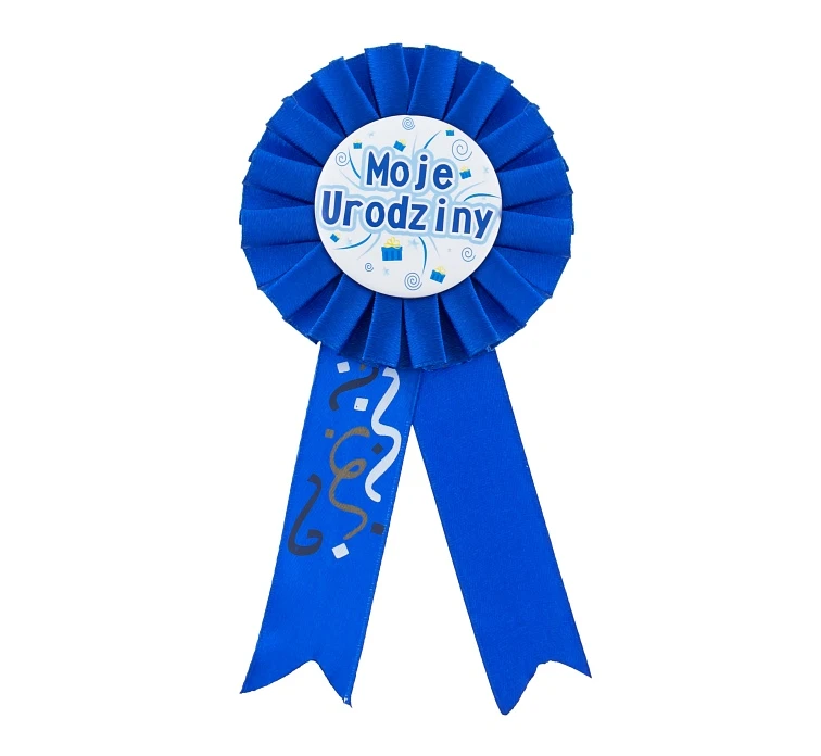 My Birthday badge, blue