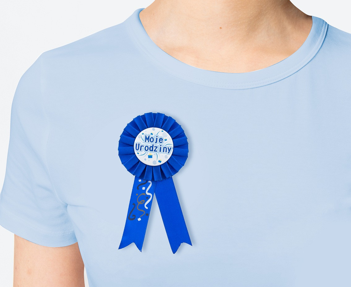 My Birthday badge, blue