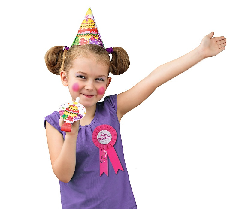 My Birthday badge , pink