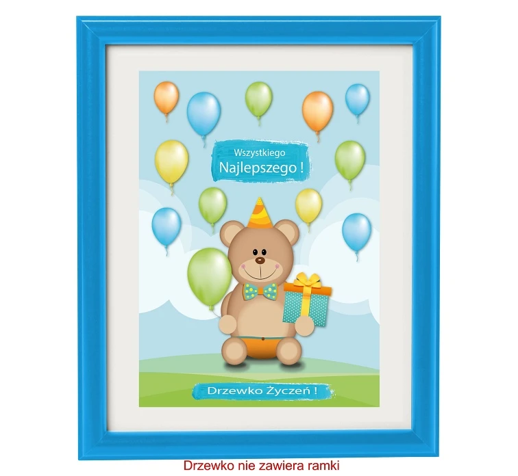 Wish Tree "My 1 Birthday" blue