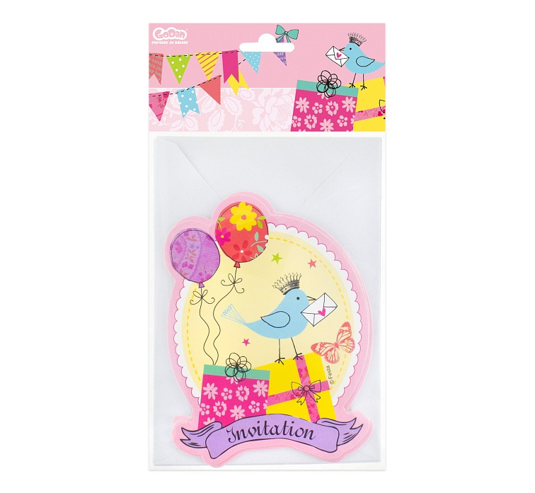 Invitations "Sweet moments", 6 invitations + 6 envelopes EOL