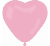Balloons Gemar 10", CR pastel heart pink, 50pcs