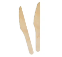 Eco-friendly collection "Wooden knives", 100 pcs EOL