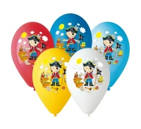 Balloons Gemar 12", pastel premium pirate, 5pcs