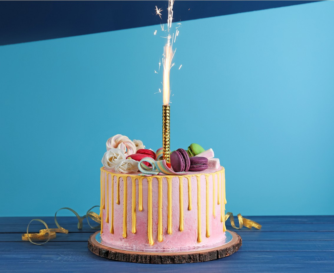 Fountains party 12 cm / 12 pcs., holographic mix of colors