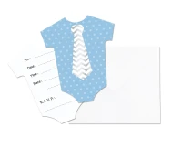 Invitations with envelope "Little boy", blue, 6 pcs EOL