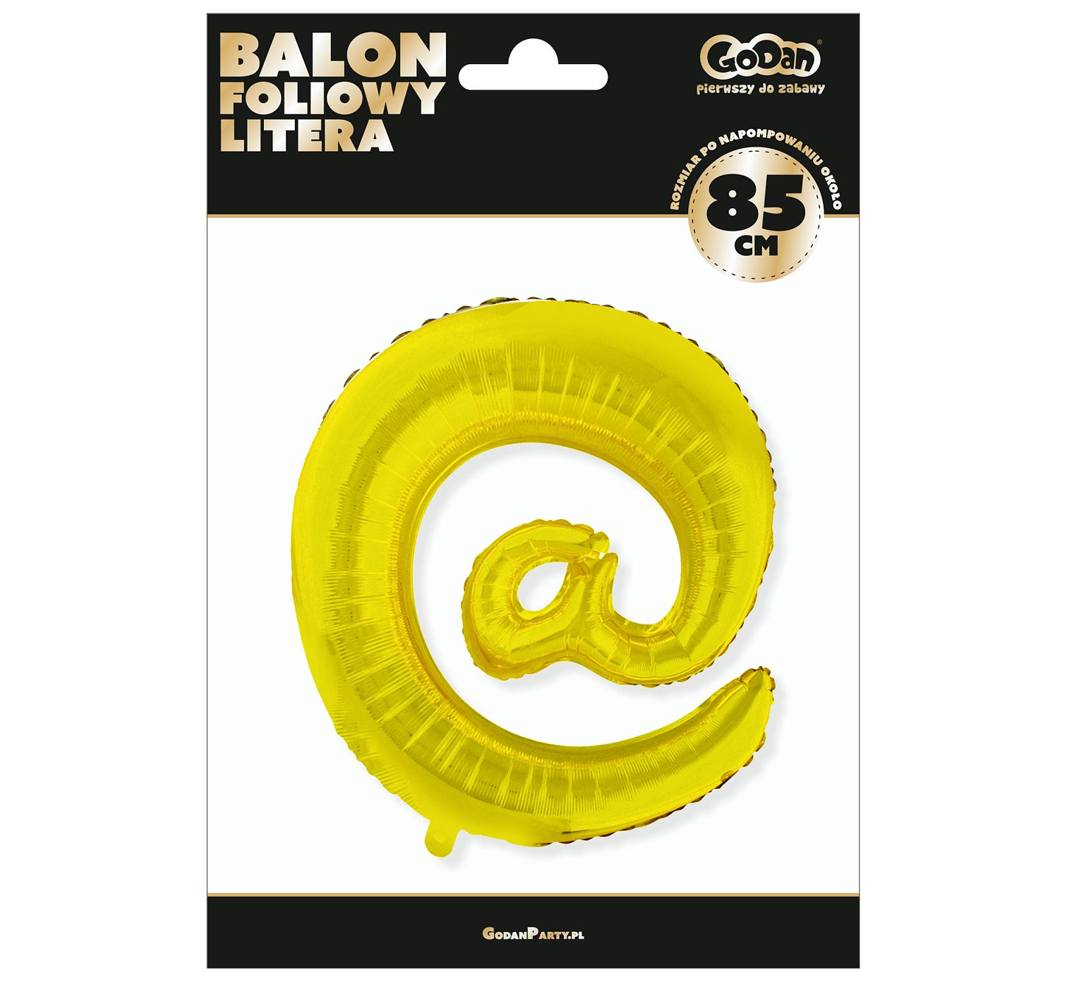 Foil balloon "Letter", gold, 85 cm EOL
