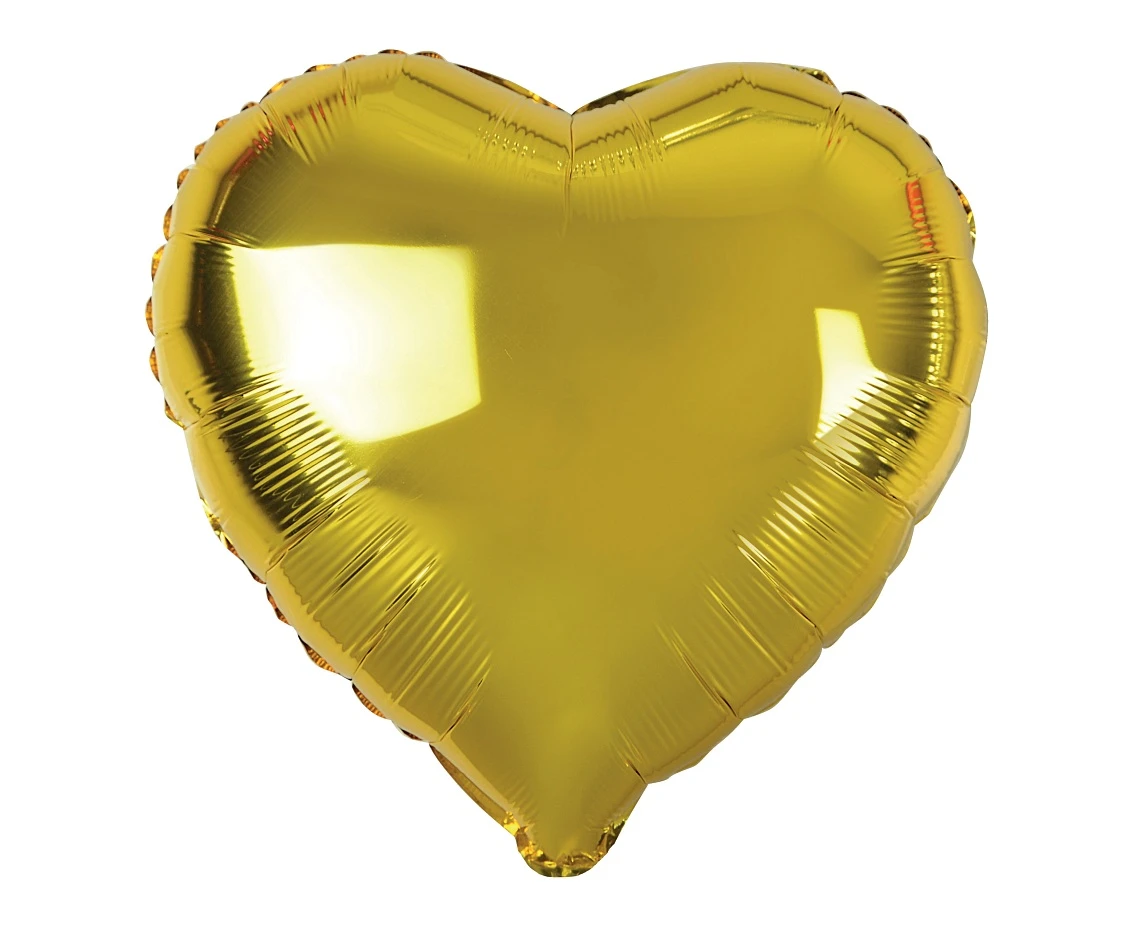 Foil balloon "Heart" , gold, 18"